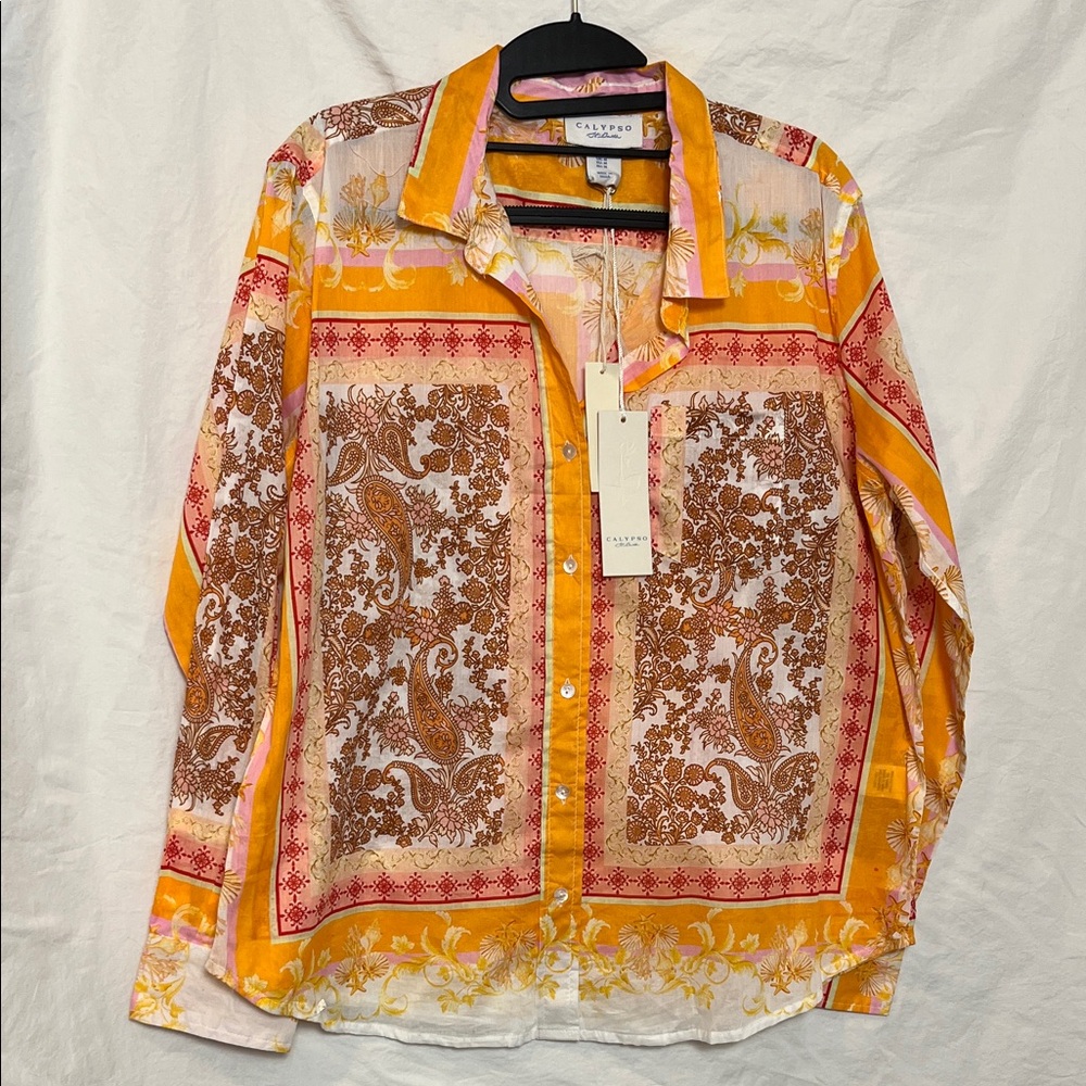 NWT Calypso St. Barth Button-Down Shirt Size Medium